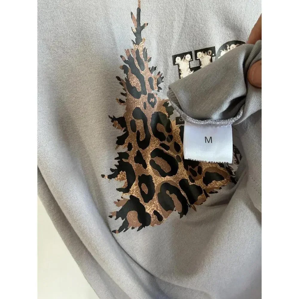 Women's Novelty Long Sleeve Holiday Shirt with Sequins Occassion Festive size M - Picture 5 of 7